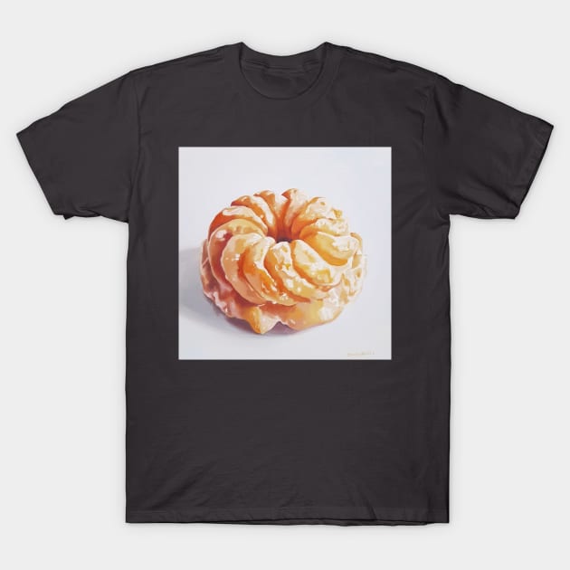 Honey Cruller - donut painting T-Shirt by EmilyBickell